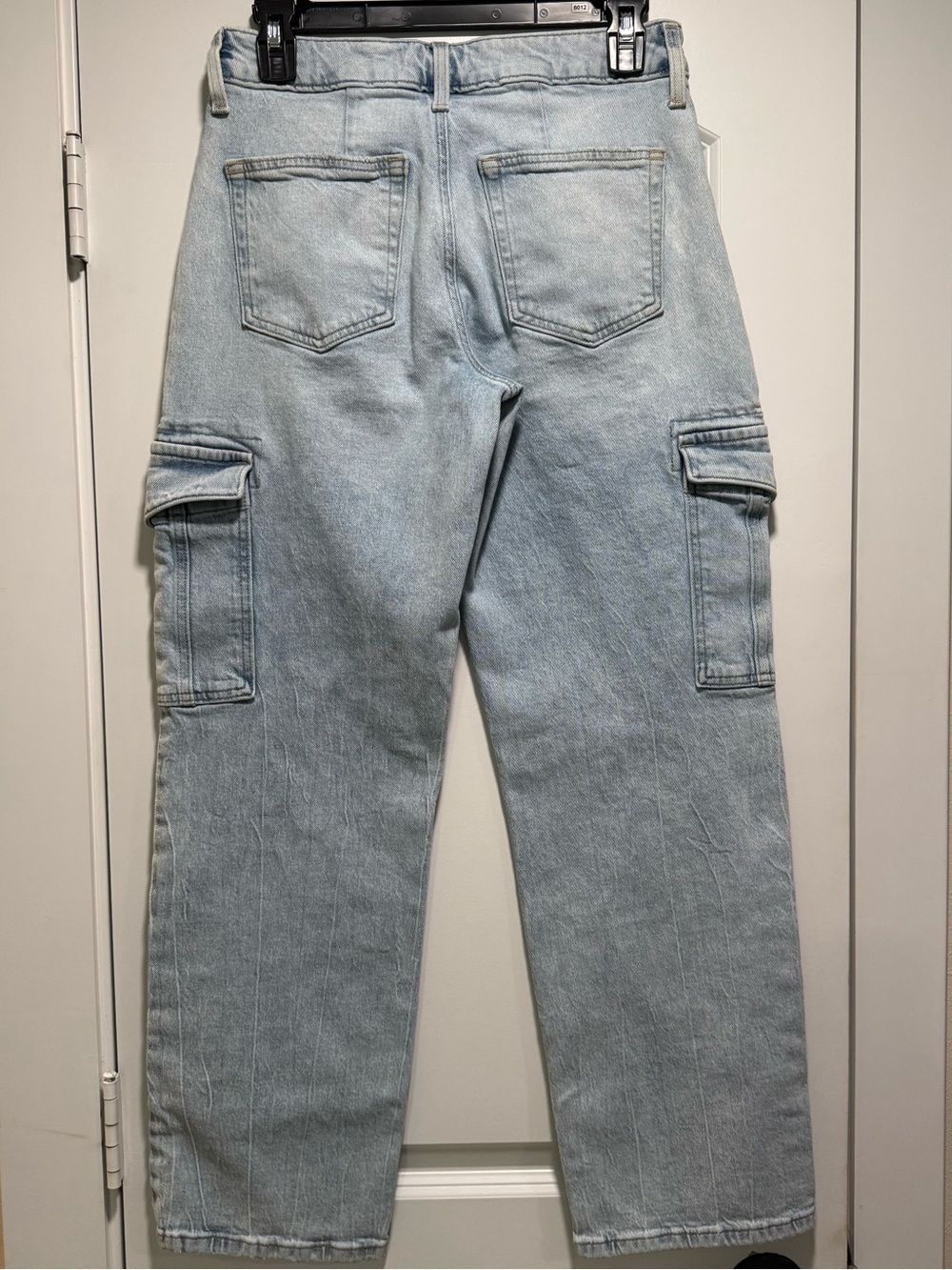 edgely Light Wash Cargo Straight-Leg Jeans - Picture 2 of 3